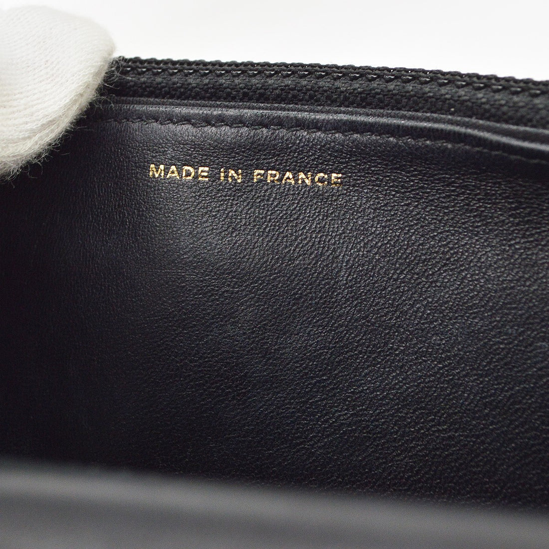 Chanel Boy Wallet on Chain in Pelle di Agnello Chevron Nero Vintage