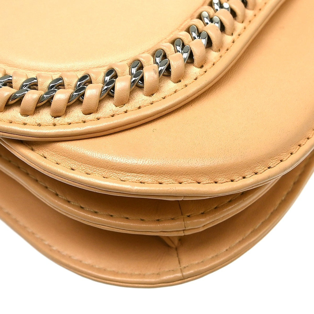 Chanel Braided Chic Flap in Pelle di Agnello Beige Vintage