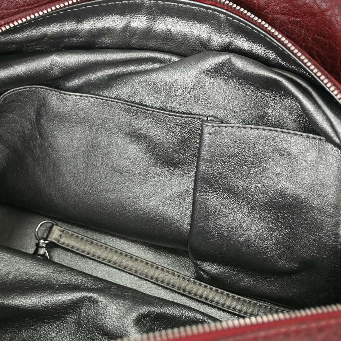 Chanel Burgundy Calfskin Bowling Handbag Vintage