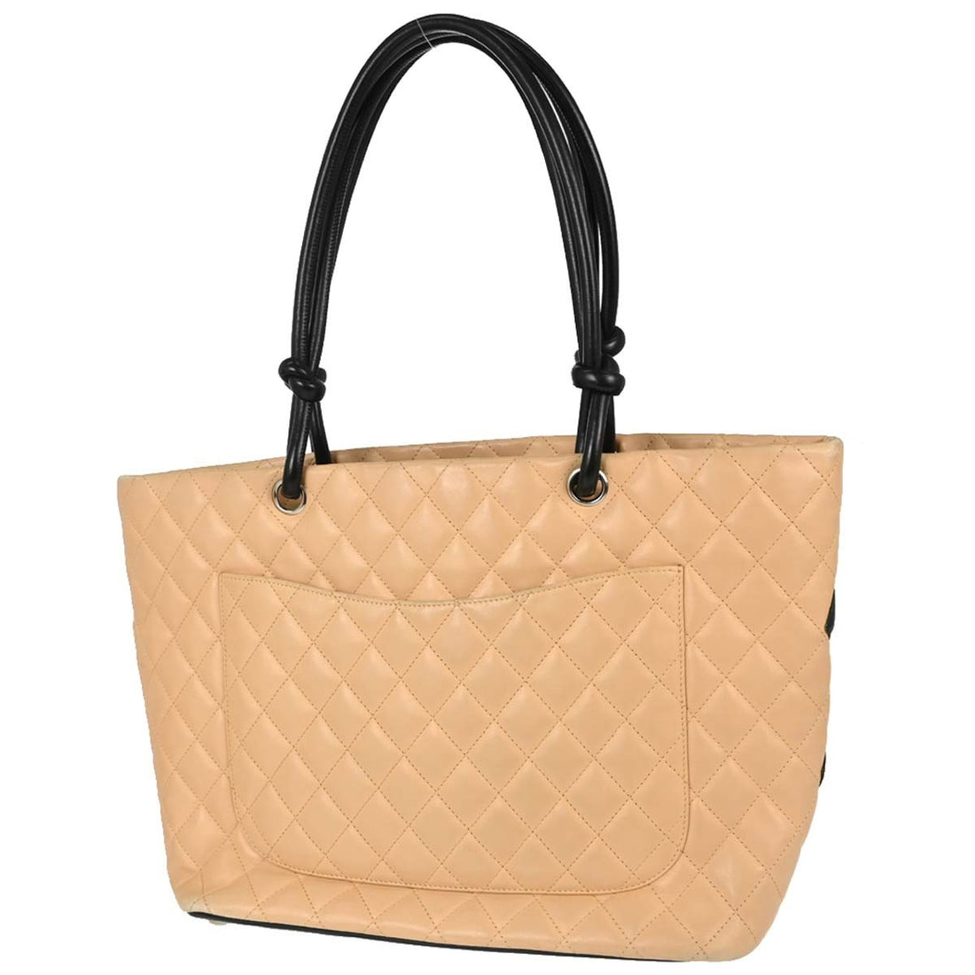 Chanel Cambon Ligne Tote in Pelle di Vitello Beige Vintage