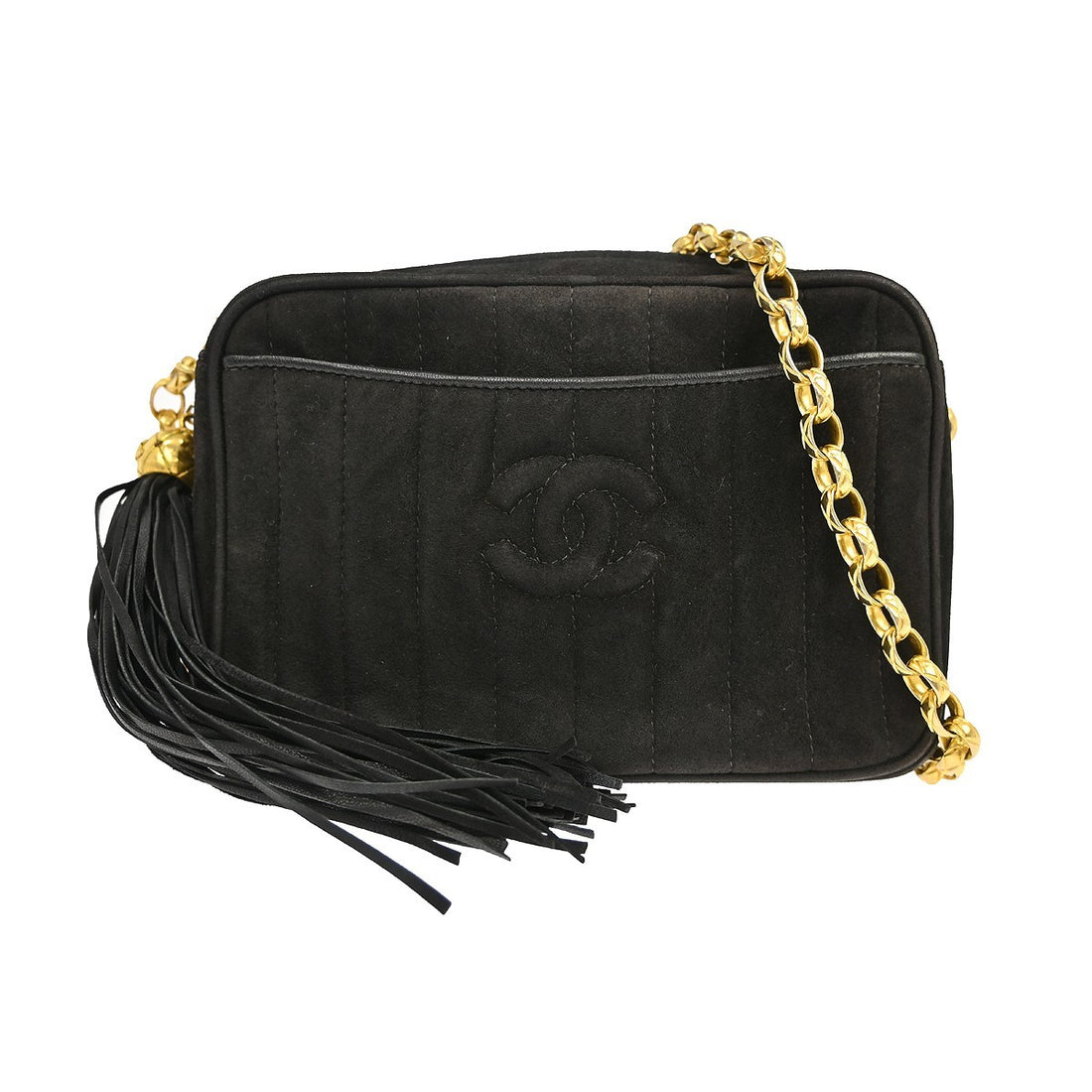 Chanel Camera Bag Mini in Camoscio Nero Vintage