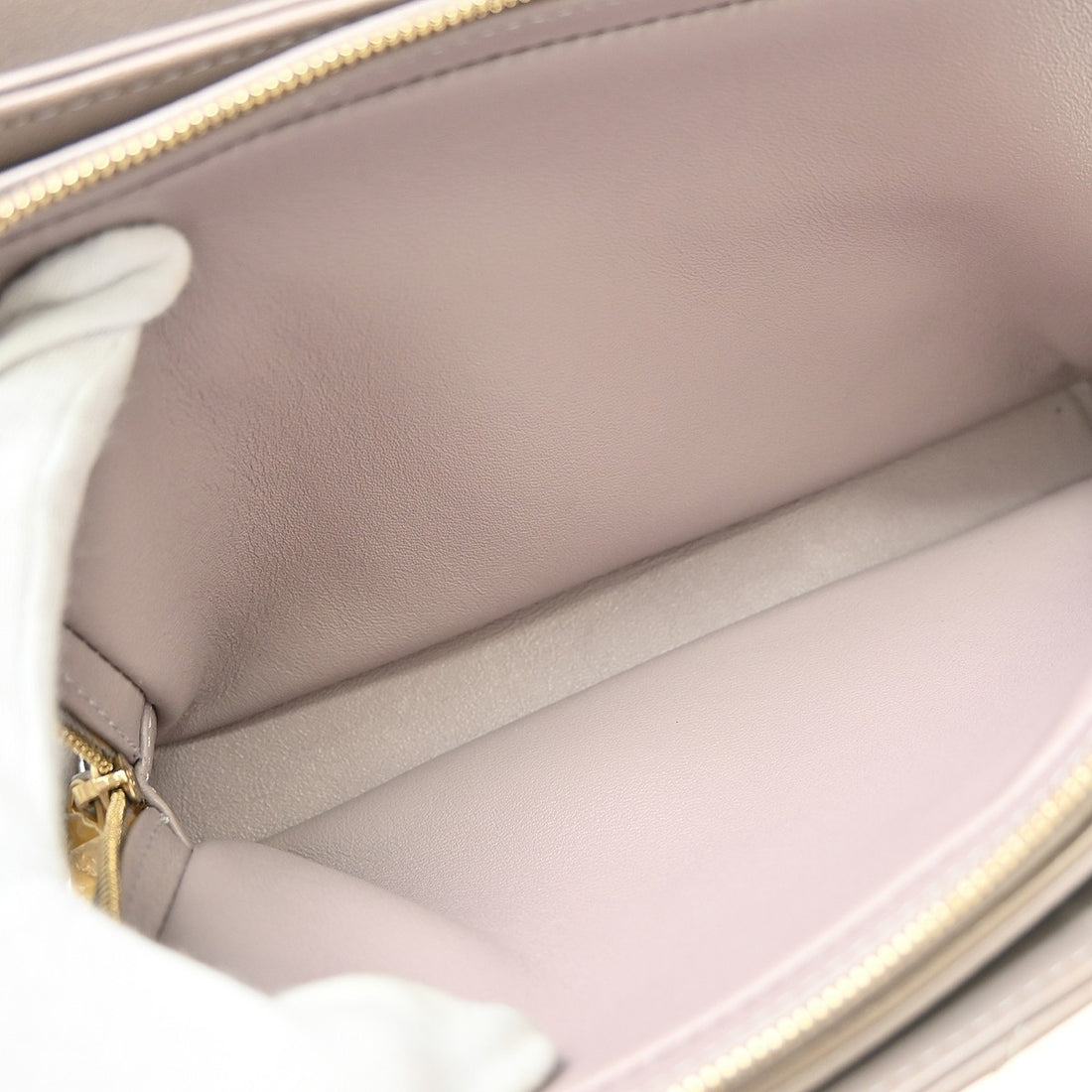 Chanel Chevron in Pelle di Vitello Viola Vintage