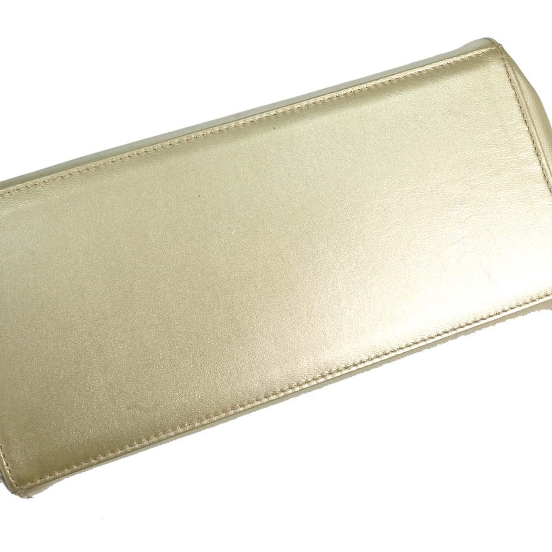 Chanel Choco Bar Mademoiselle Lock in Pelle di Agnello Oro Vintage