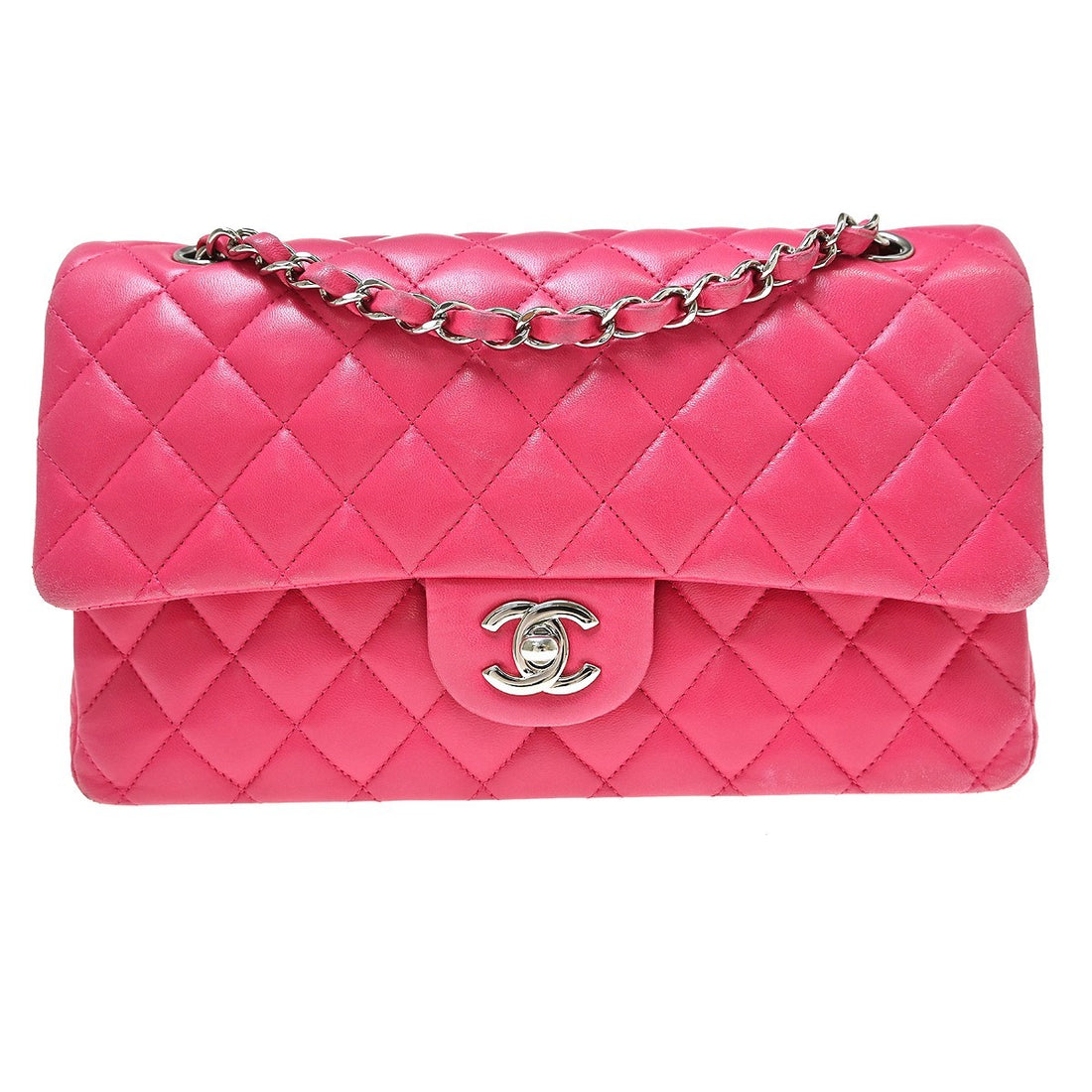 Chanel Classic Double Flap Medium in Pelle di Agnello Rosa Vintage