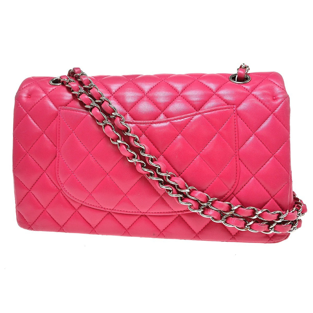 Chanel Classic Double Flap Medium in Pelle di Agnello Rosa Vintage