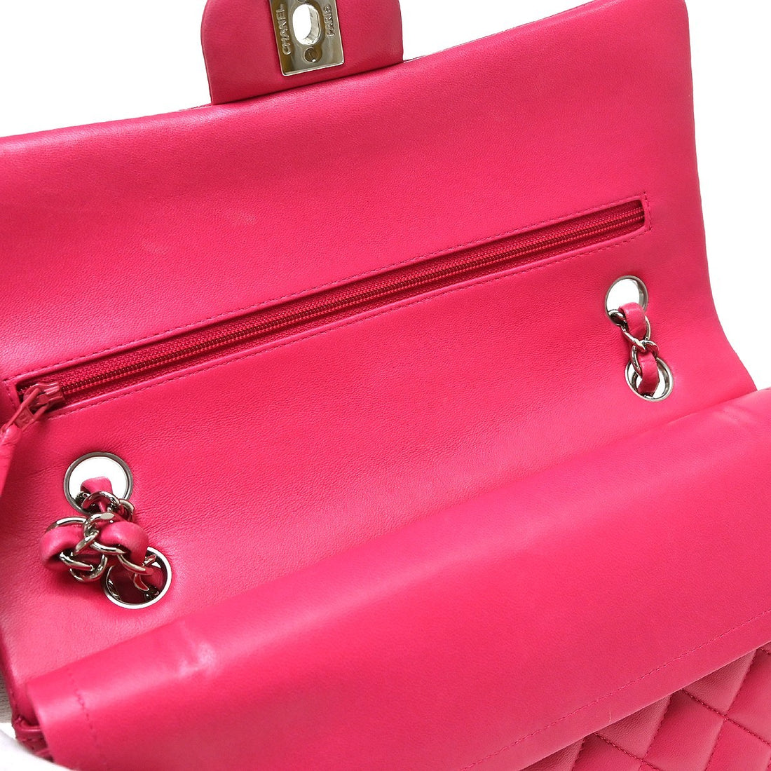 Chanel Classic Double Flap Medium in Pelle di Agnello Rosa Vintage