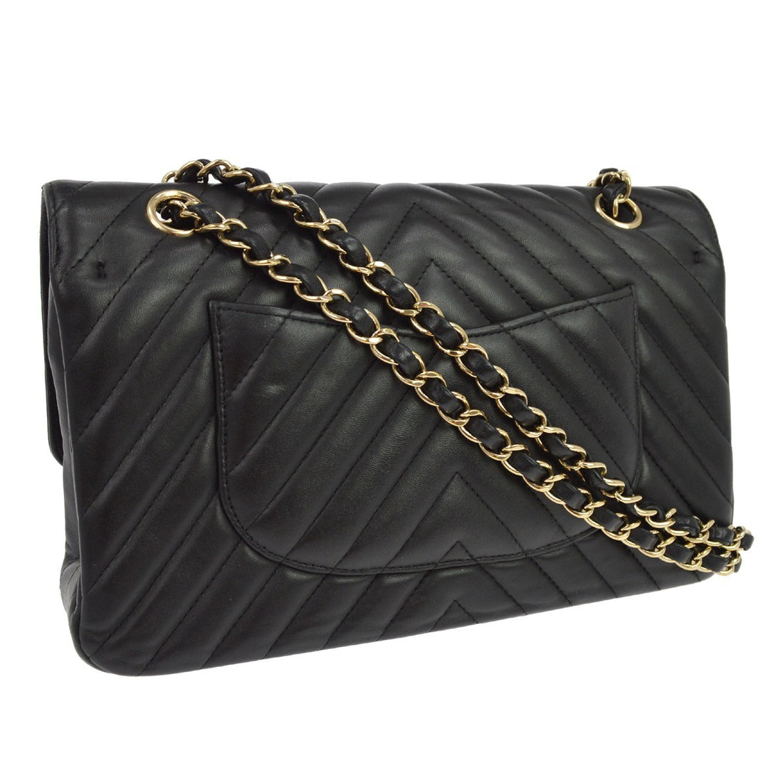 Chanel Classic Double Flap Medium in Pelle di Agnello Nero Vintage