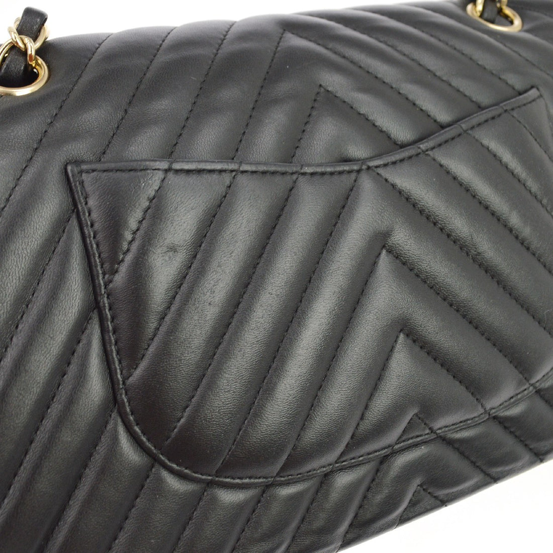 Chanel Classic Double Flap Medium in Pelle di Agnello Nero Vintage