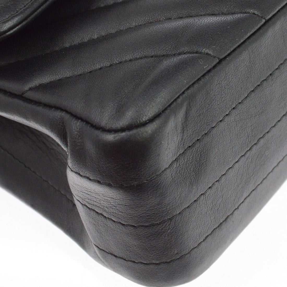 Chanel Classic Double Flap Medium in Pelle di Agnello Nero Vintage