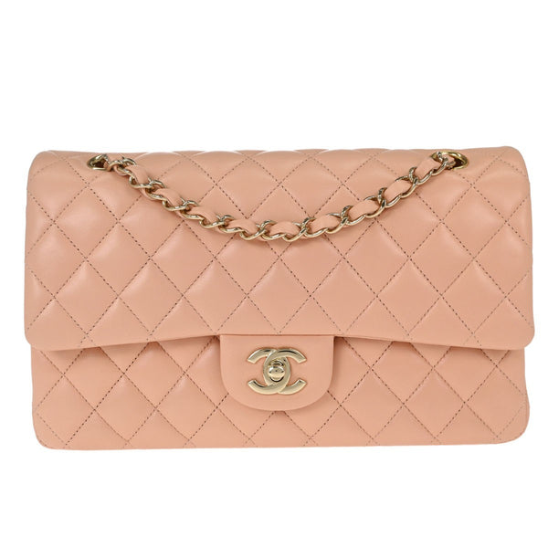 Chanel Classic Double Flap Medium in Pelle di Agnello Rosa Vintage