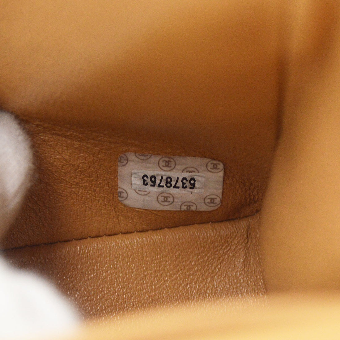 Chanel Classic Double Flap Small in Pelle di Agnello Beige Vintage