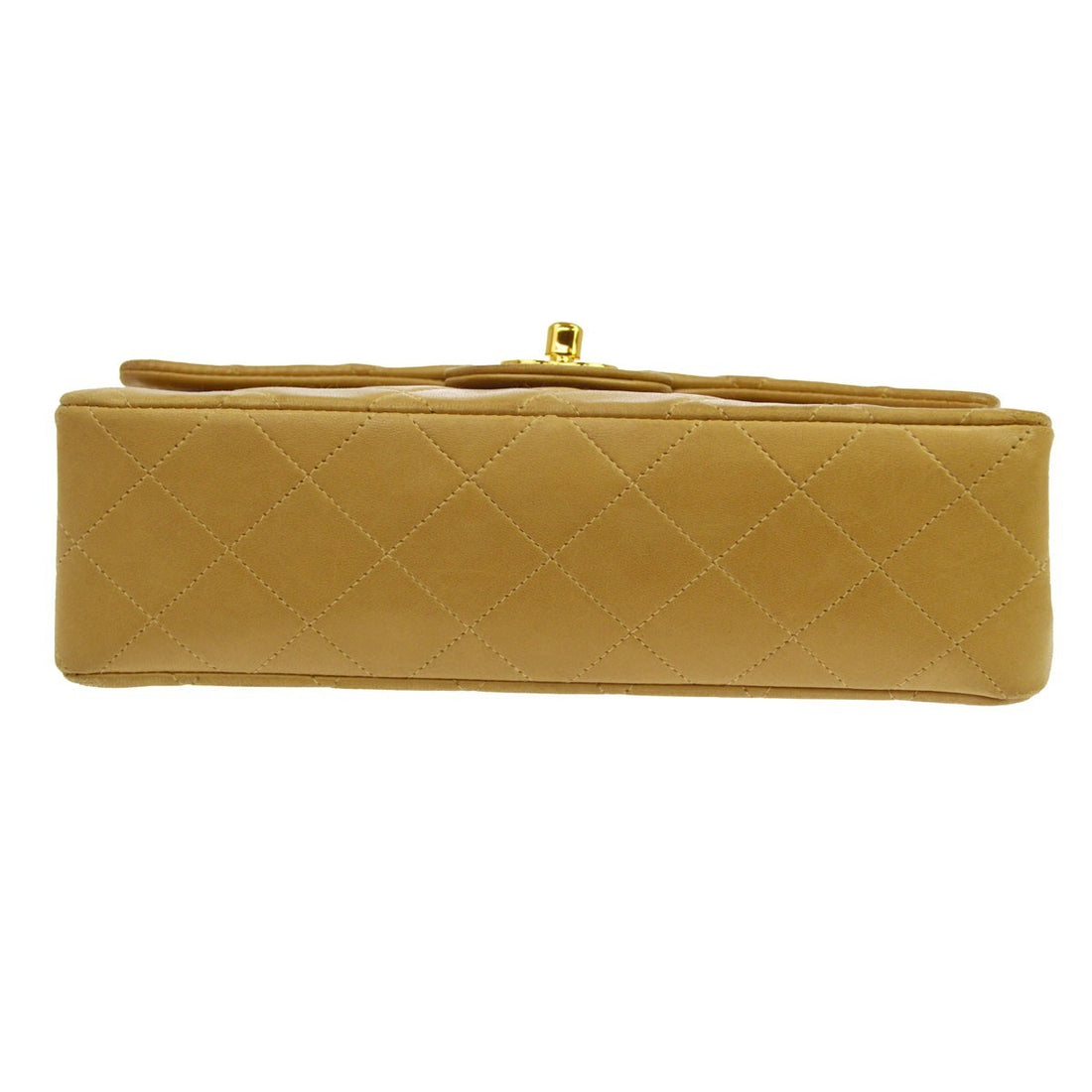 Chanel Classic Double Flap Small in Pelle di Agnello Beige Vintage