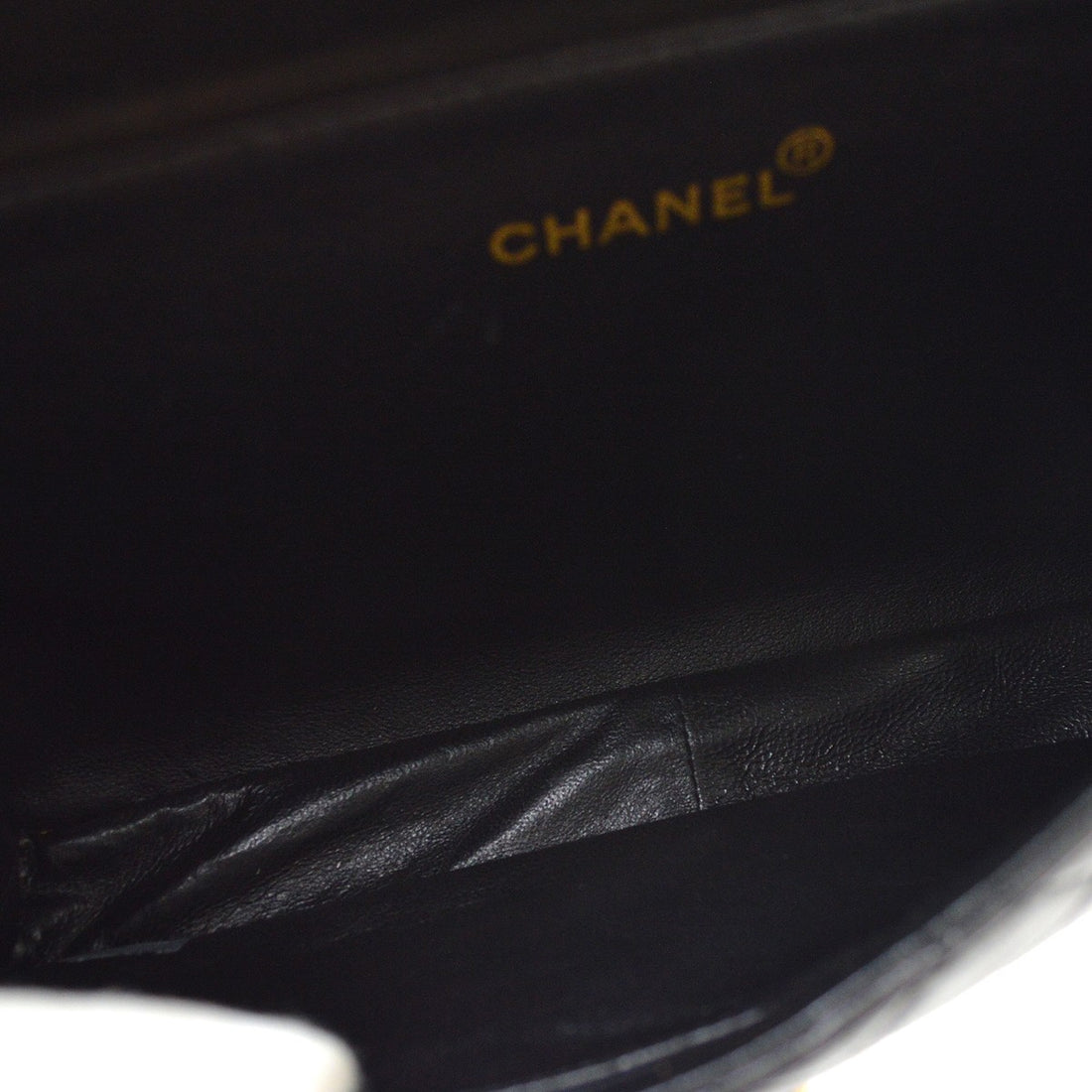 Chanel Classic Flap Double Sided in Pelle di Agnello Nero Vintage