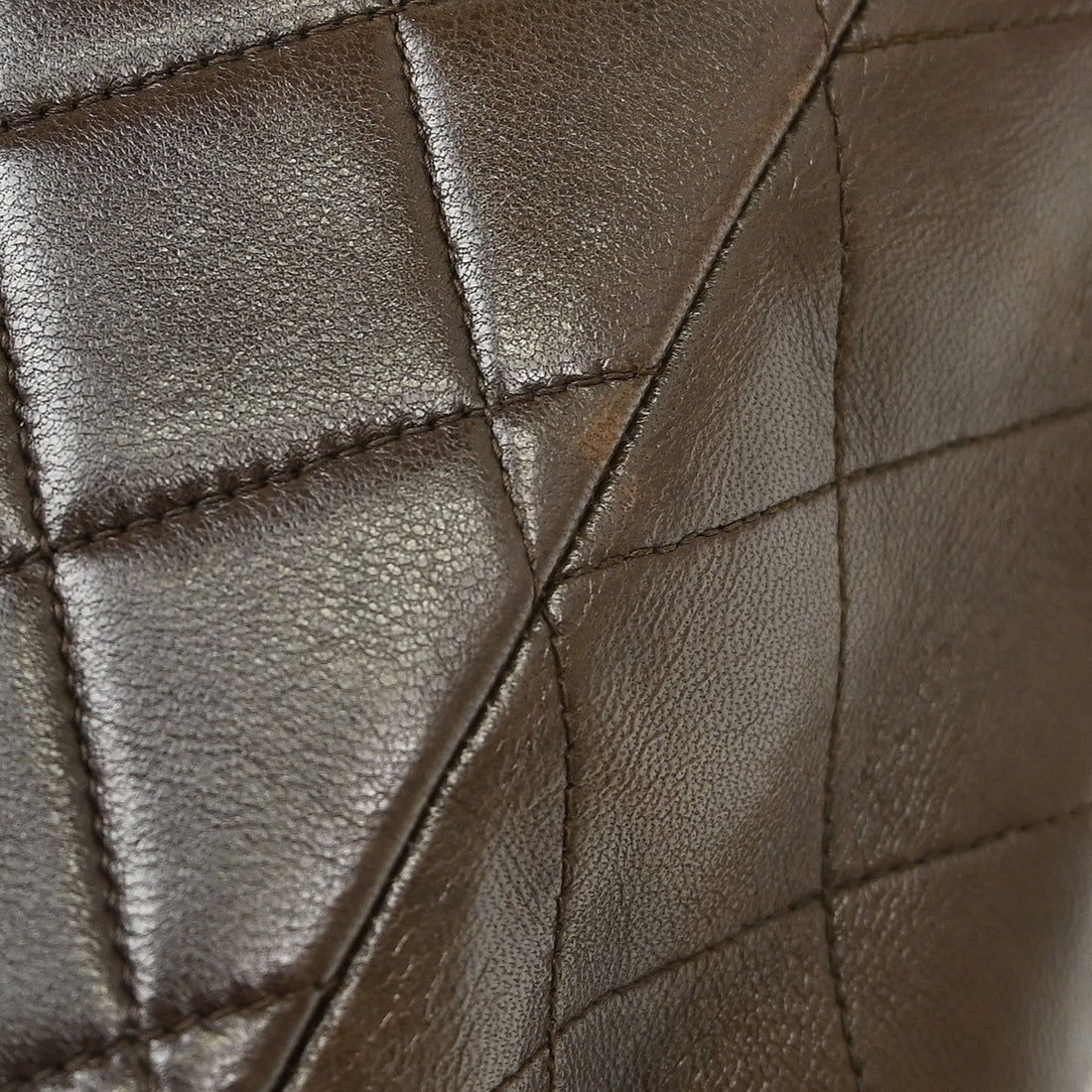 Chanel Classic Flap Zaino in Pelle di Agnello Marrone Vintage