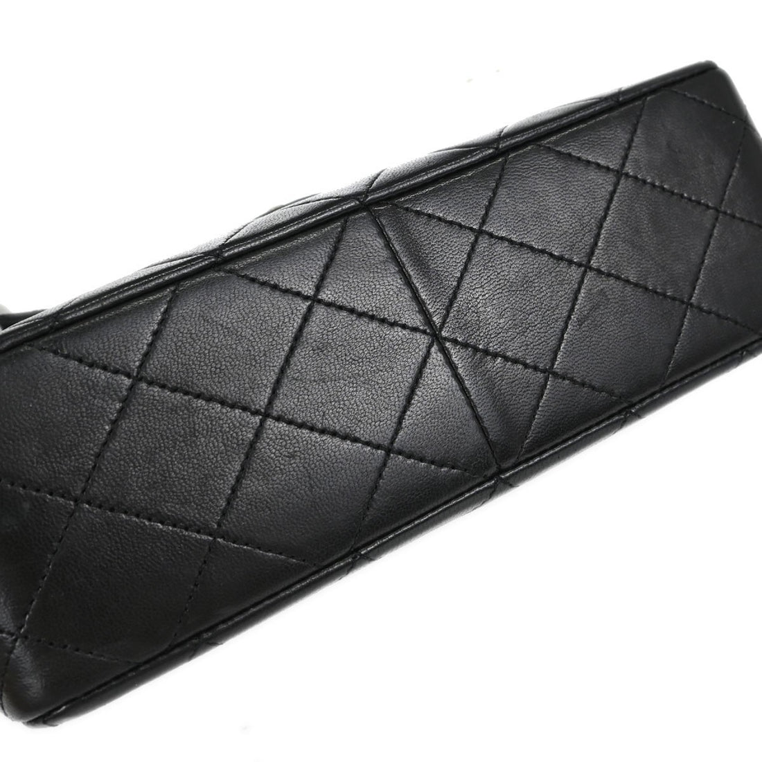 Chanel Classic Square Flap 20 in Pelle di Agnello Nera Vintage