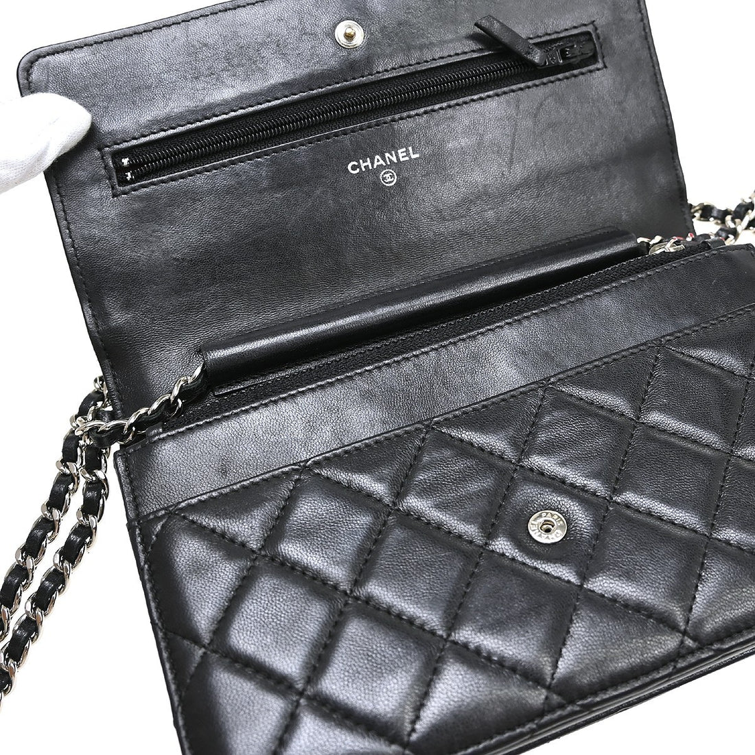 Chanel Classic WOC in Pelle di Agnello Nero Vintage