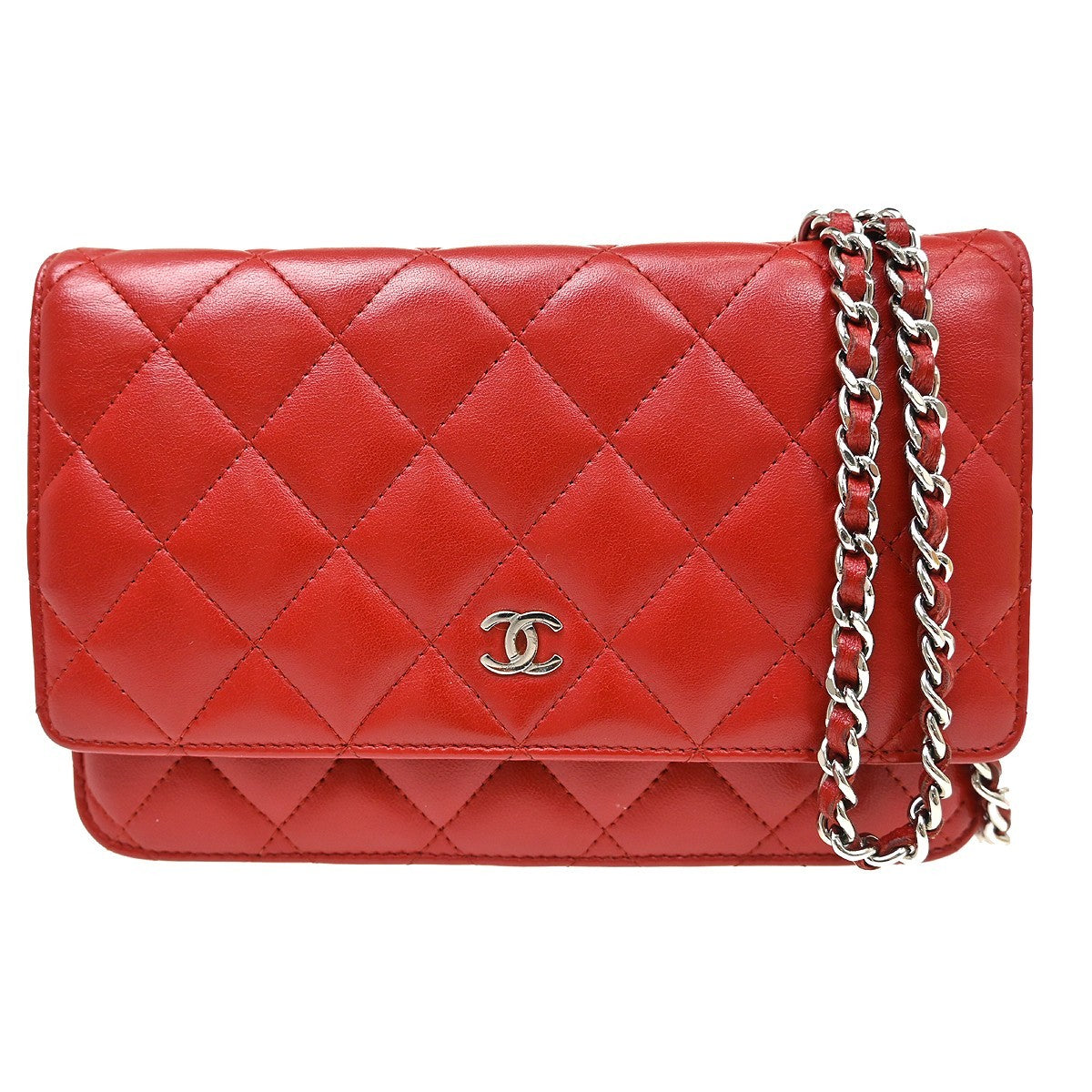 Chanel Classic WOC in Pelle di Agnello Rosso Vintage