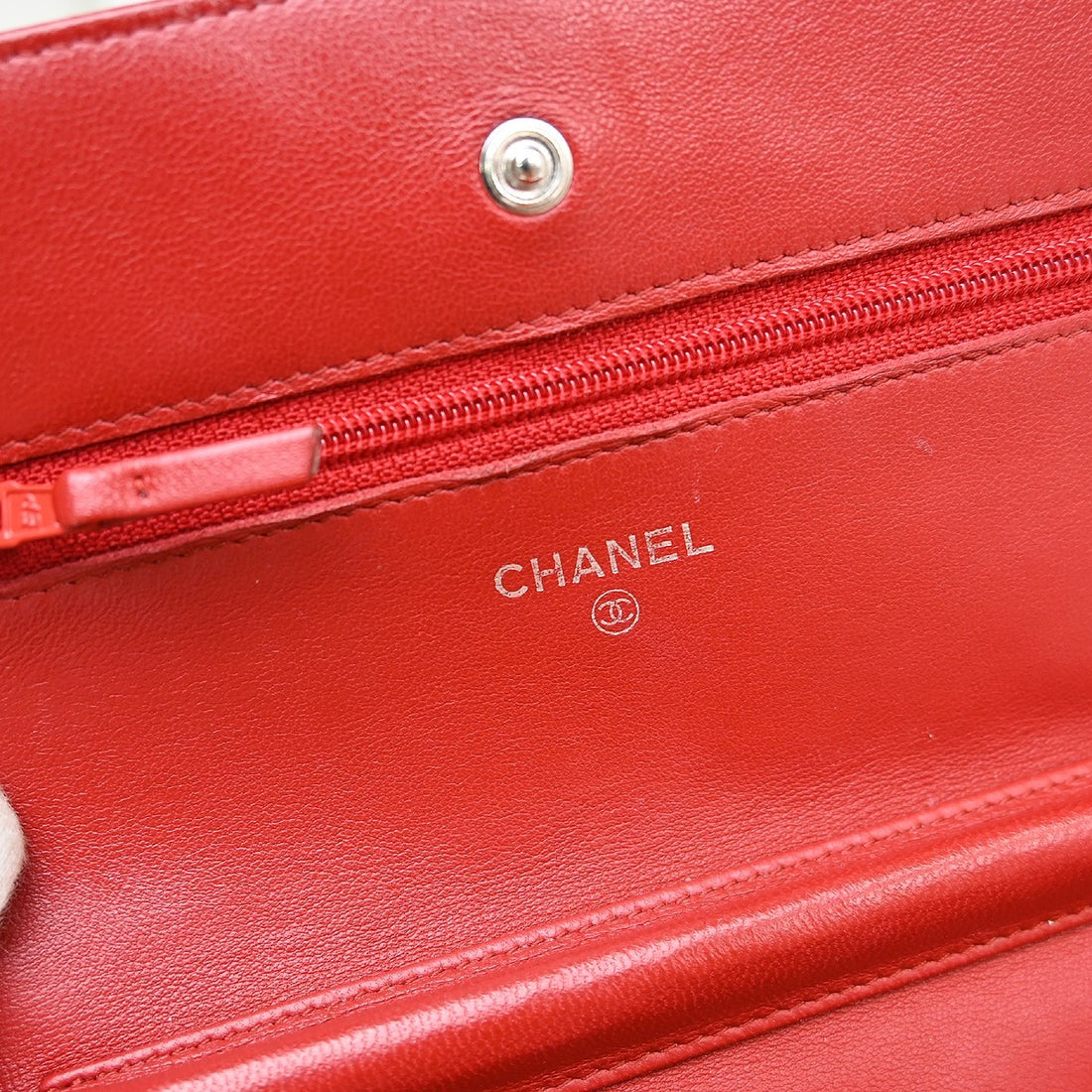 Chanel Classic WOC in Pelle di Agnello Rosso Vintage