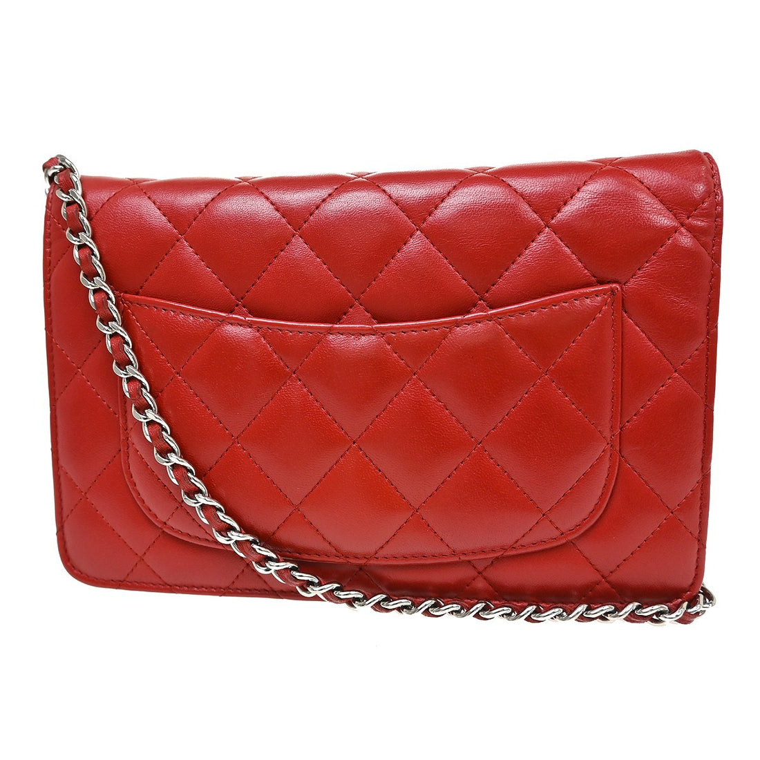 Chanel Classic WOC in Pelle di Agnello Rosso Vintage