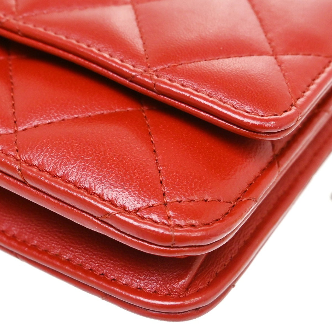 Chanel Classic WOC in Pelle di Agnello Rosso Vintage