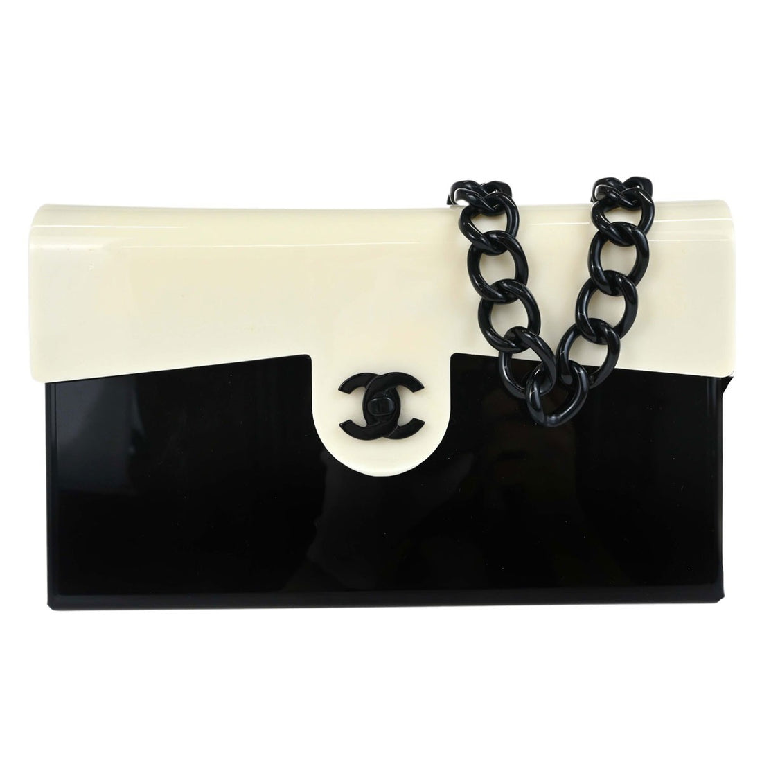 Chanel Coco Flap in Plexiglass Nero Vintage