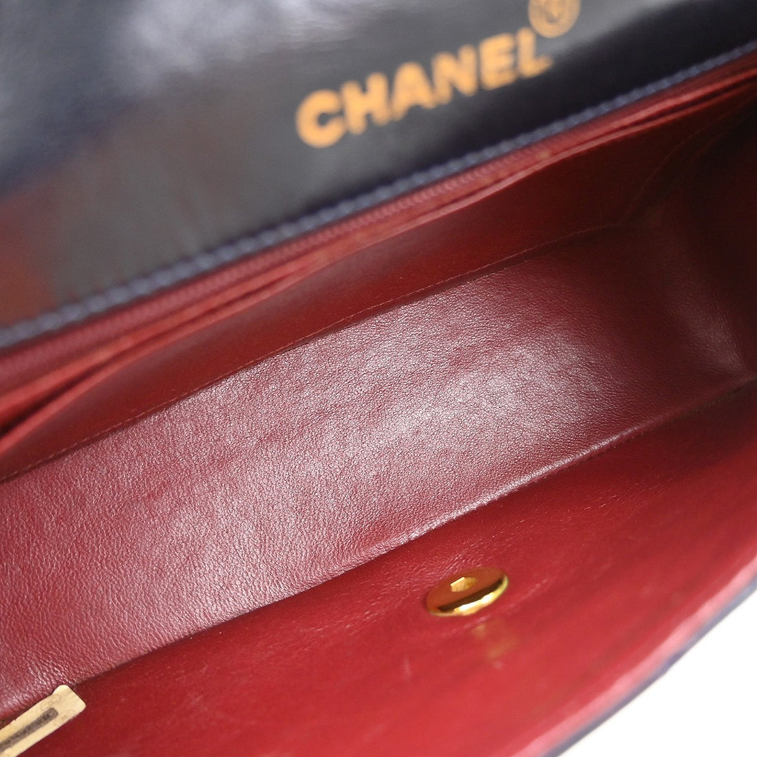 Chanel Diana Small in Pelle di Agnello Blu Navy Vintage