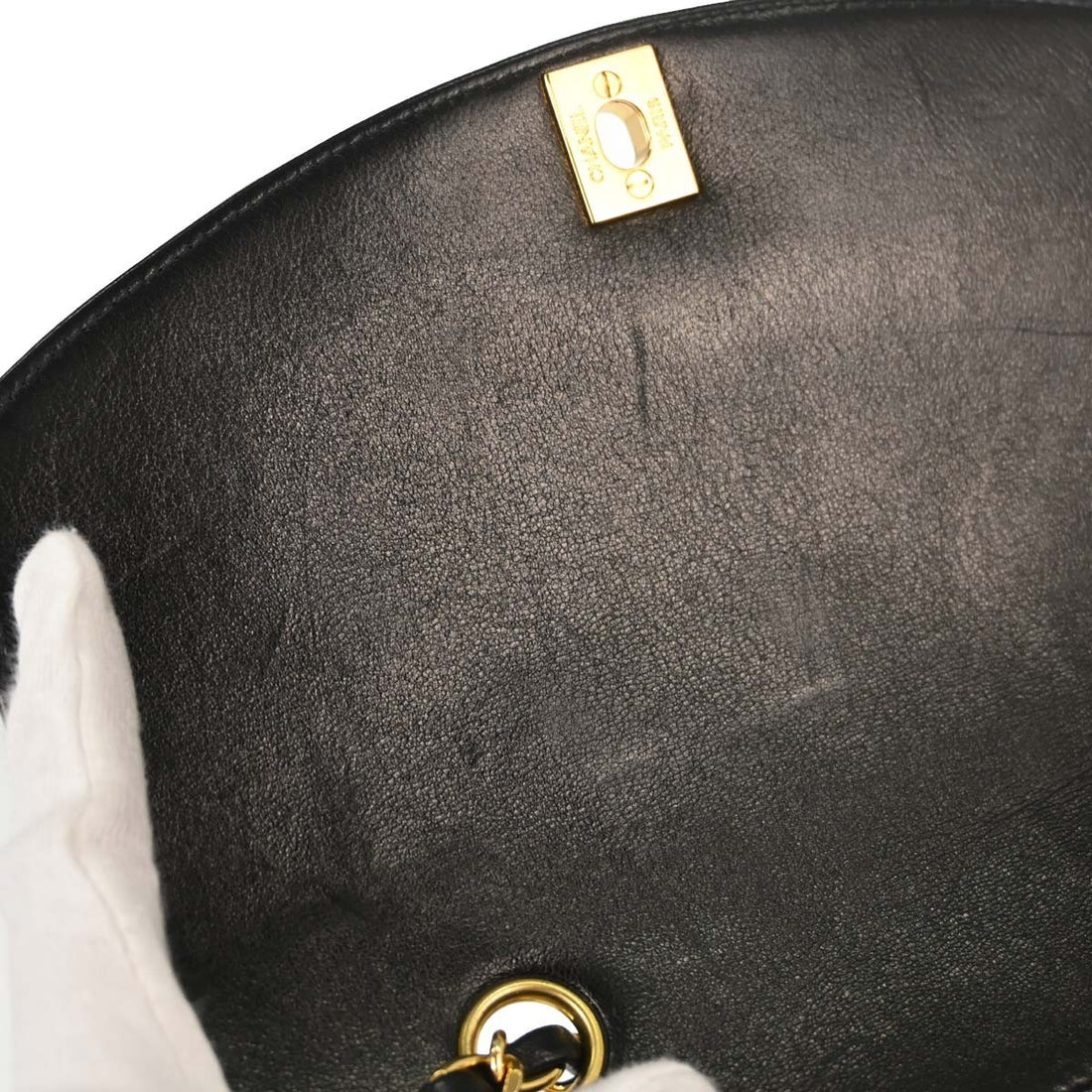 Chanel Diana Small in Pelle di Agnello Nero Vintage