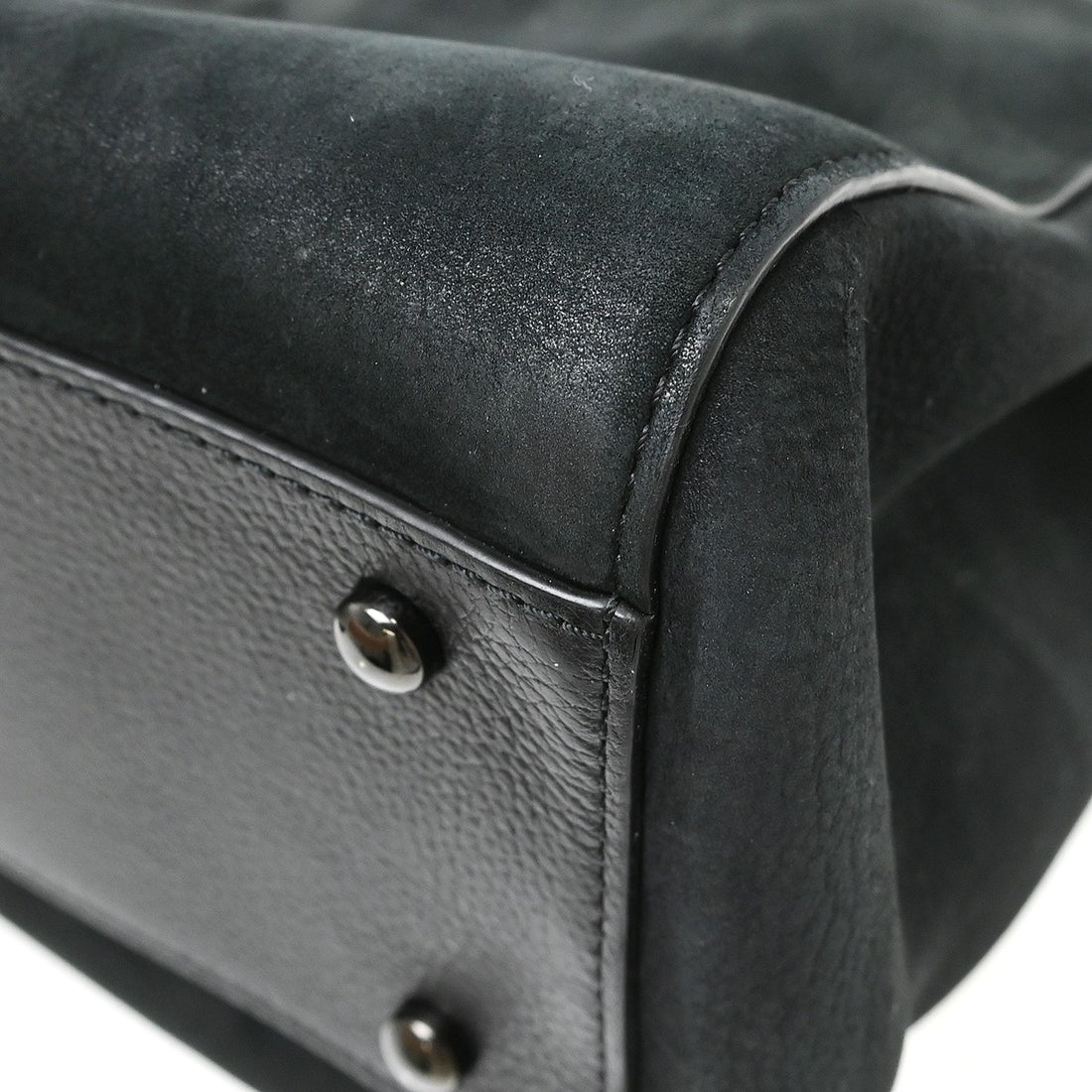 Chanel Executive Cerf Tote in Pelle di Vitello e Camoscio Nero Vintage