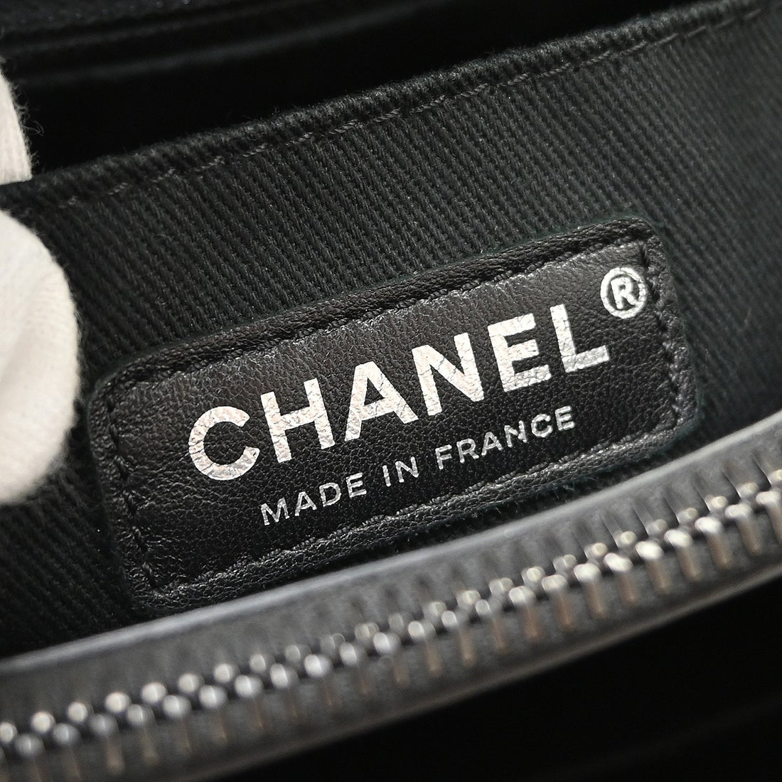 Chanel Executive Cerf Tote in Pelle di Vitello e Camoscio Nero Vintage