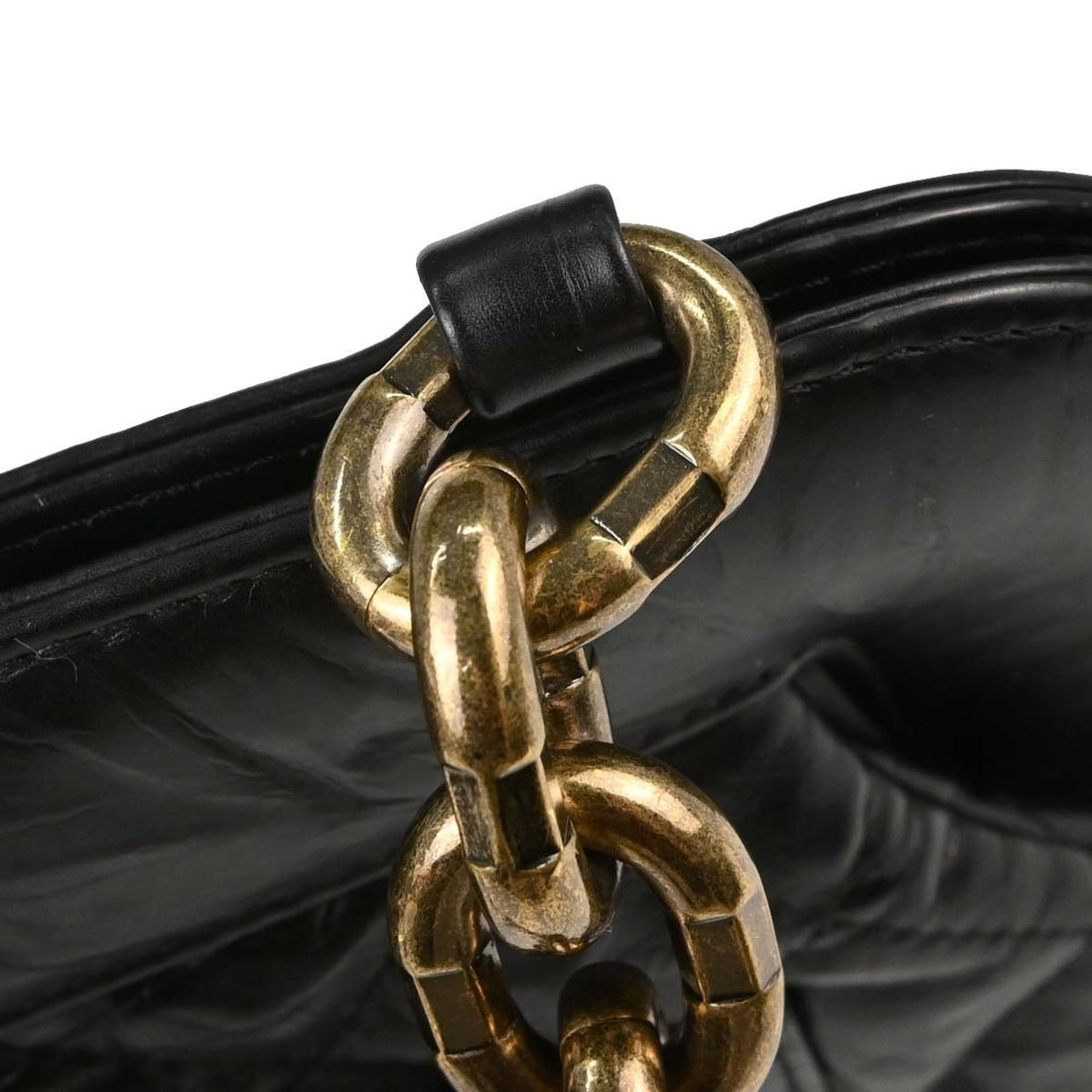 Chanel Frame Bag in Pelle di Vitello Nera Vintage