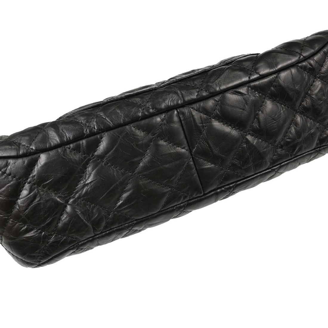 Chanel Frame Bag in Pelle di Vitello Nera Vintage