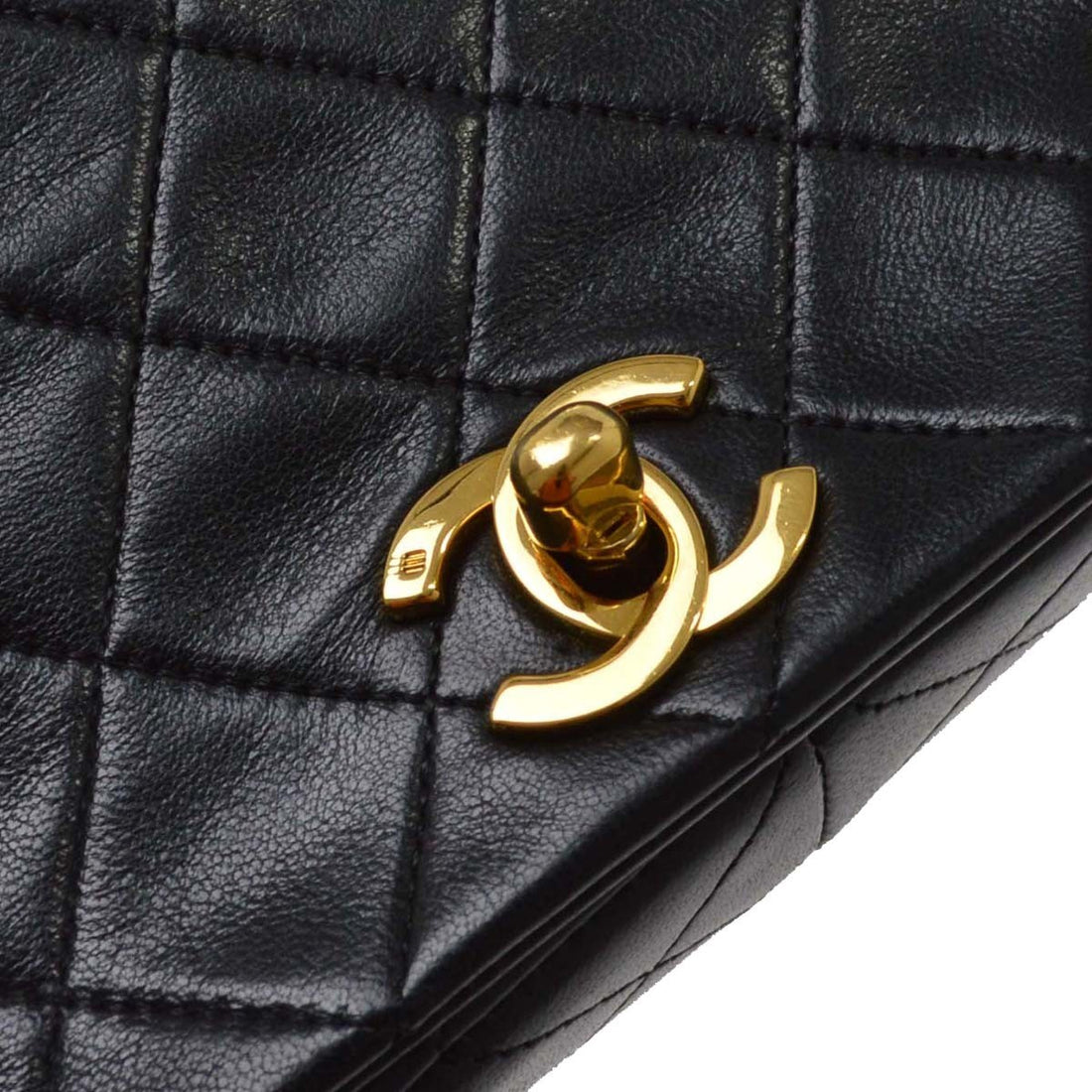 Chanel Full Flap Small in Pelle di Agnello Nero Vintage