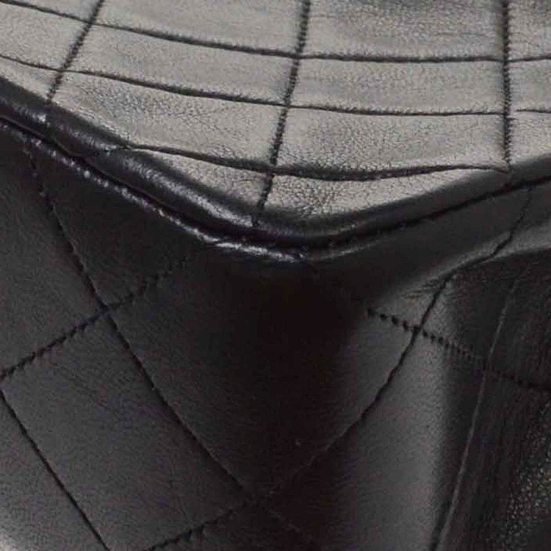 Chanel Full Flap Small in Pelle di Agnello Nero Vintage