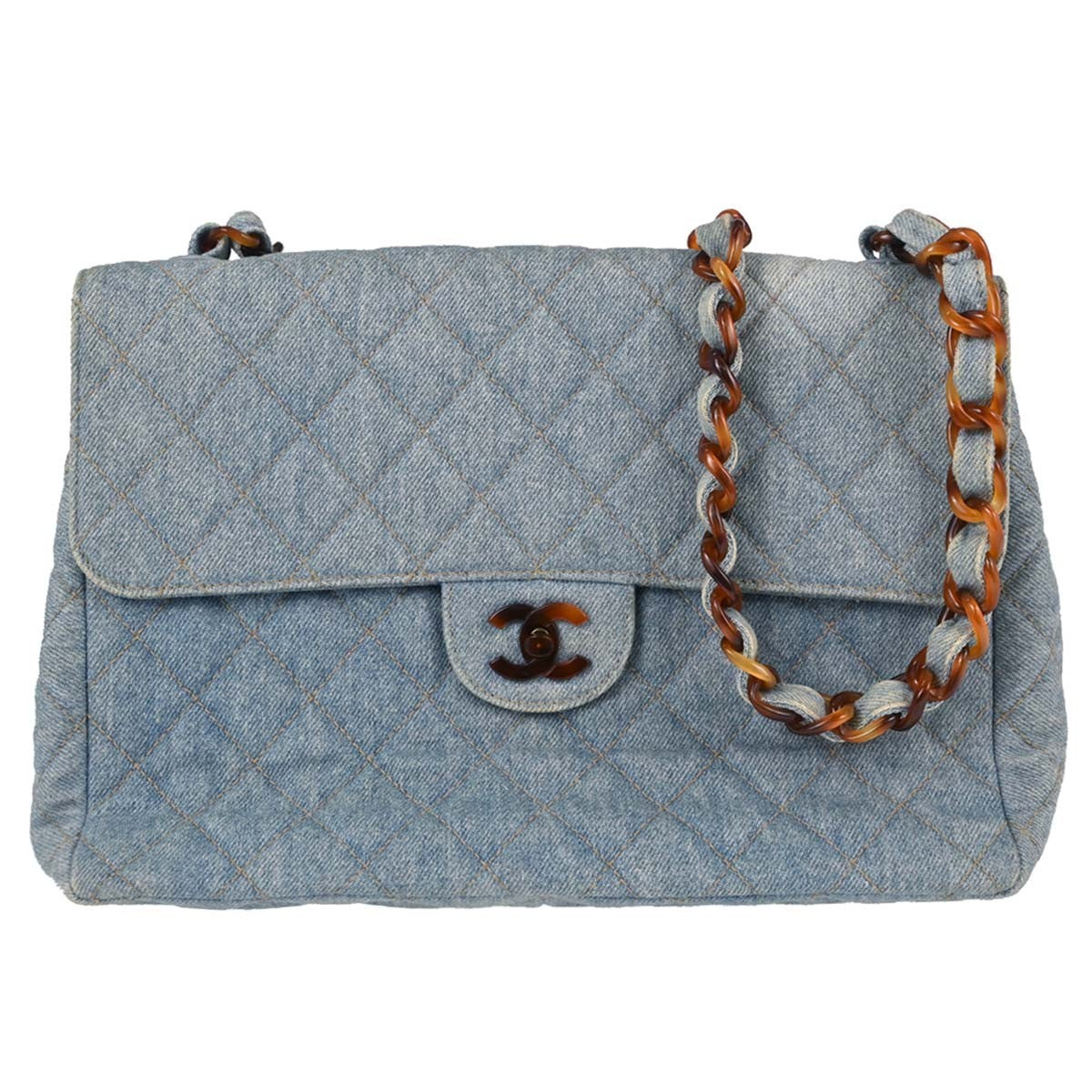 Chanel Jumbo Classic Flap in Denim Azzurro Vintage