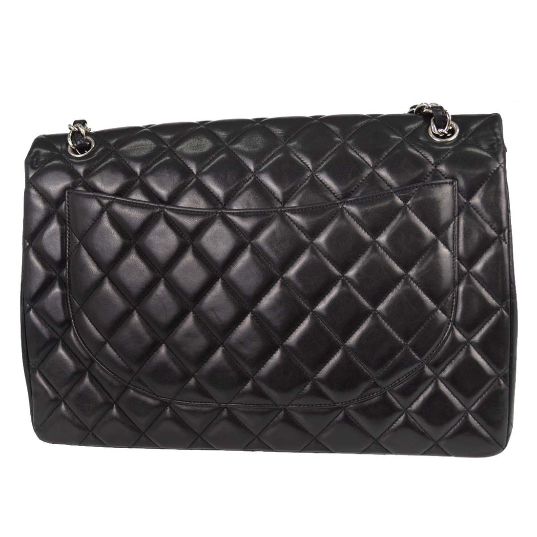 Chanel Jumbo Classic Flap in Pelle di Agnello Nero Vintage