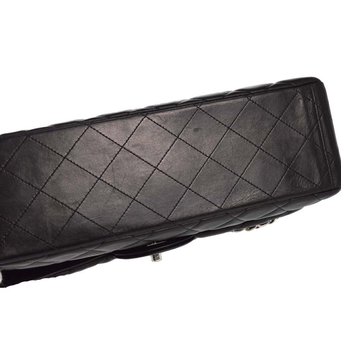 Chanel Jumbo Classic Flap in Pelle di Agnello Nero Vintage