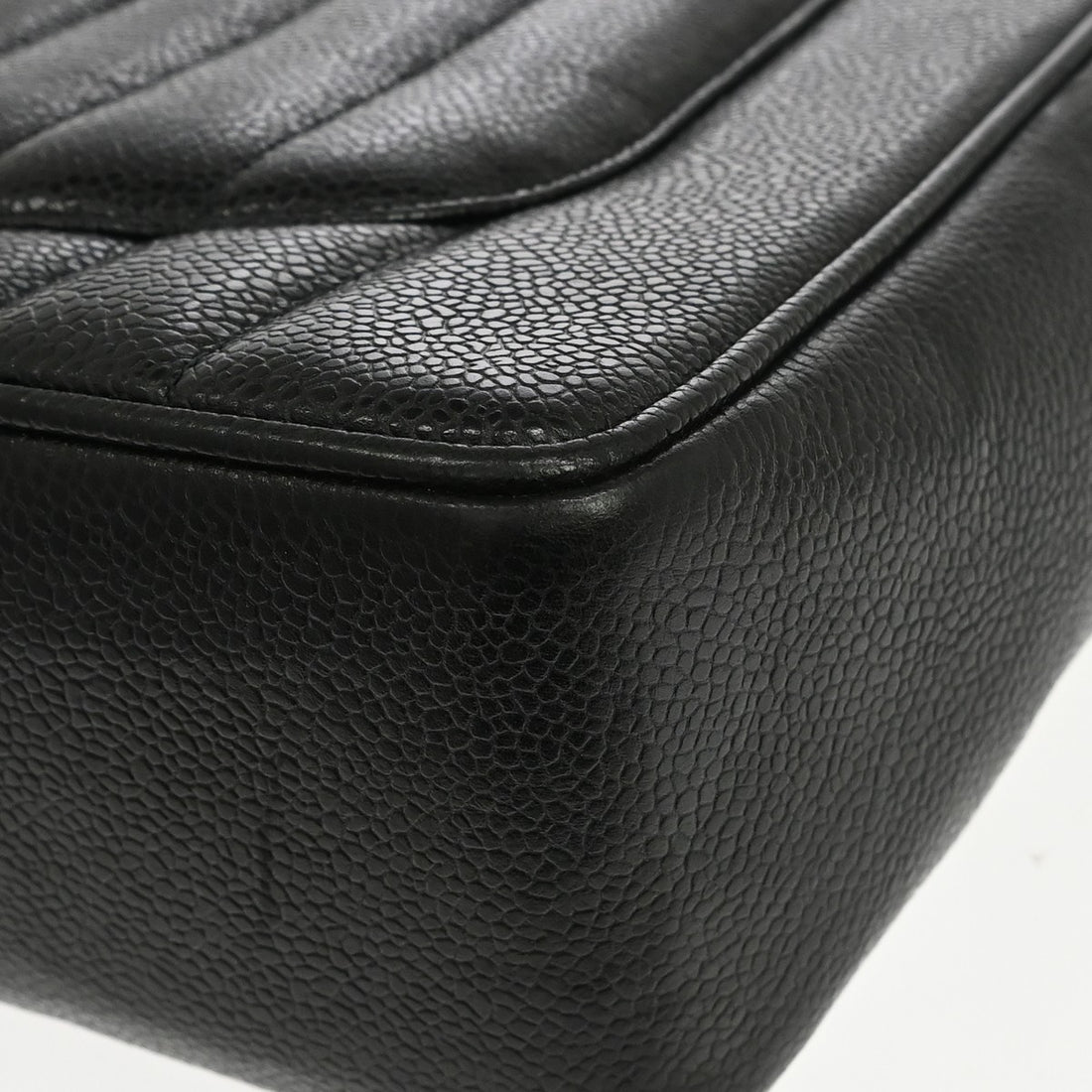 Chanel Mademoiselle Jumbo in Pelle di Vitello Nero Vintage