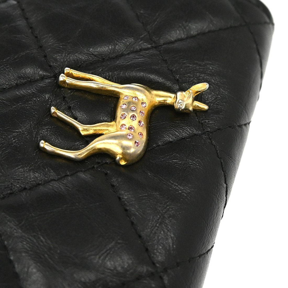 Chanel Mademoiselle Wallet on Chain in Pelle di Agnello Nera Vintage