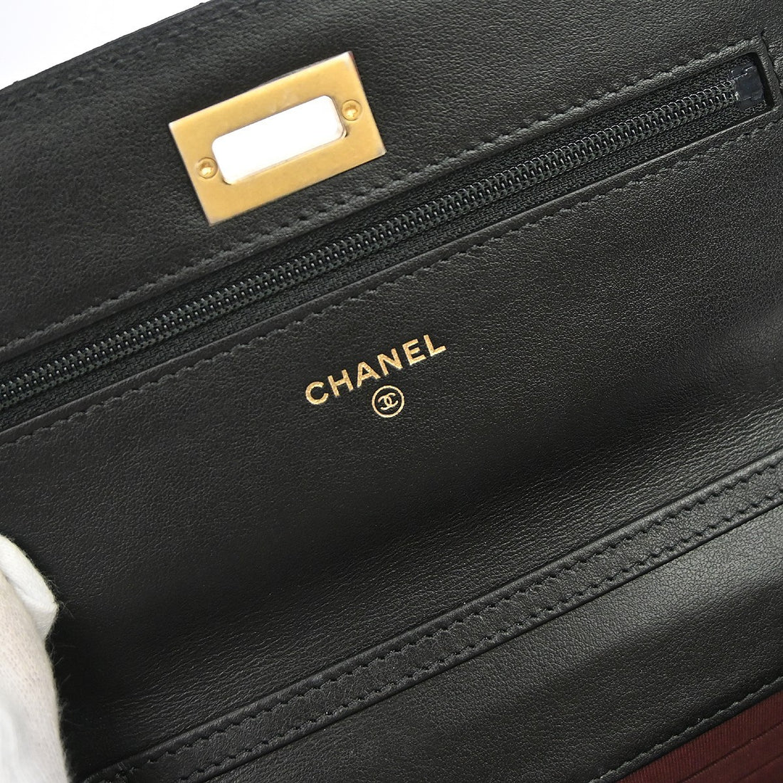 Chanel Mademoiselle Wallet on Chain in Pelle di Agnello Nera Vintage
