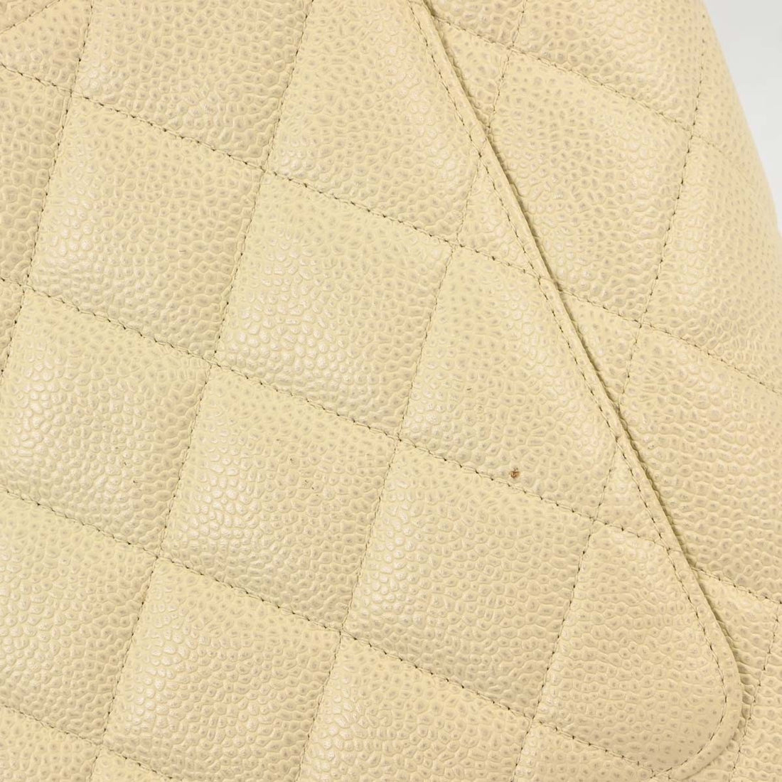 Chanel Medallion Tote in Pelle Caviar Bianco Vintage