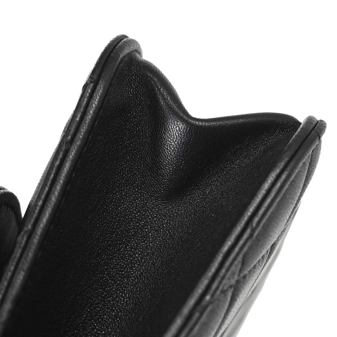 Chanel Mini Coco Handle in Pelle di Agnello Nera Vintage