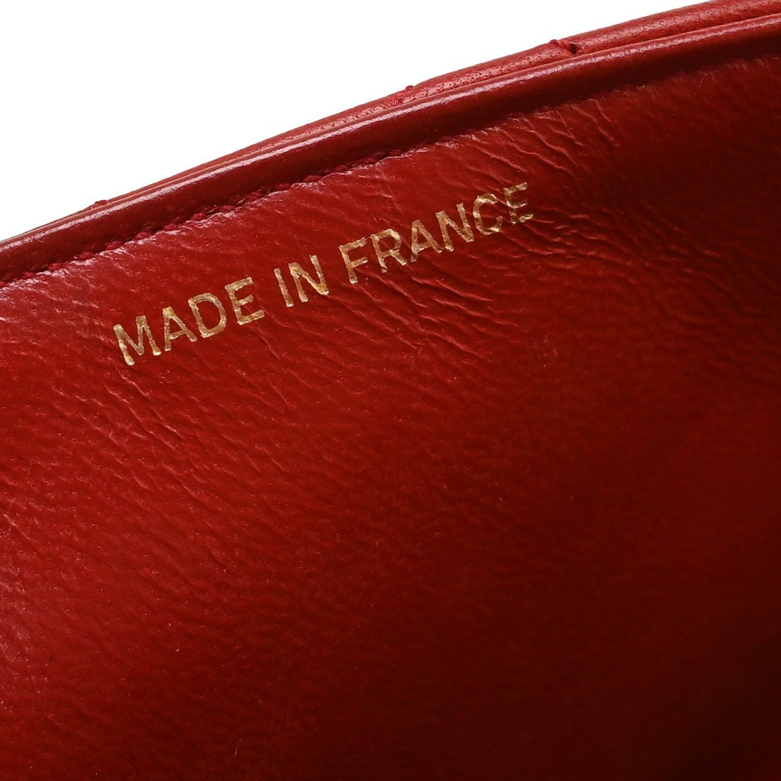 Chanel Mini Full Flap Turnlock in Pelle di Agnello Rosso Vintage
