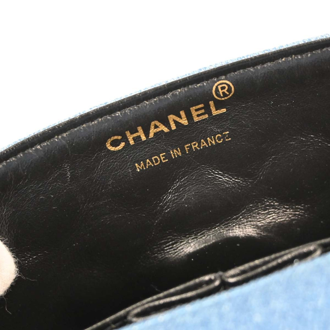 Chanel Mini Full Flap in Denim Blu Vintage