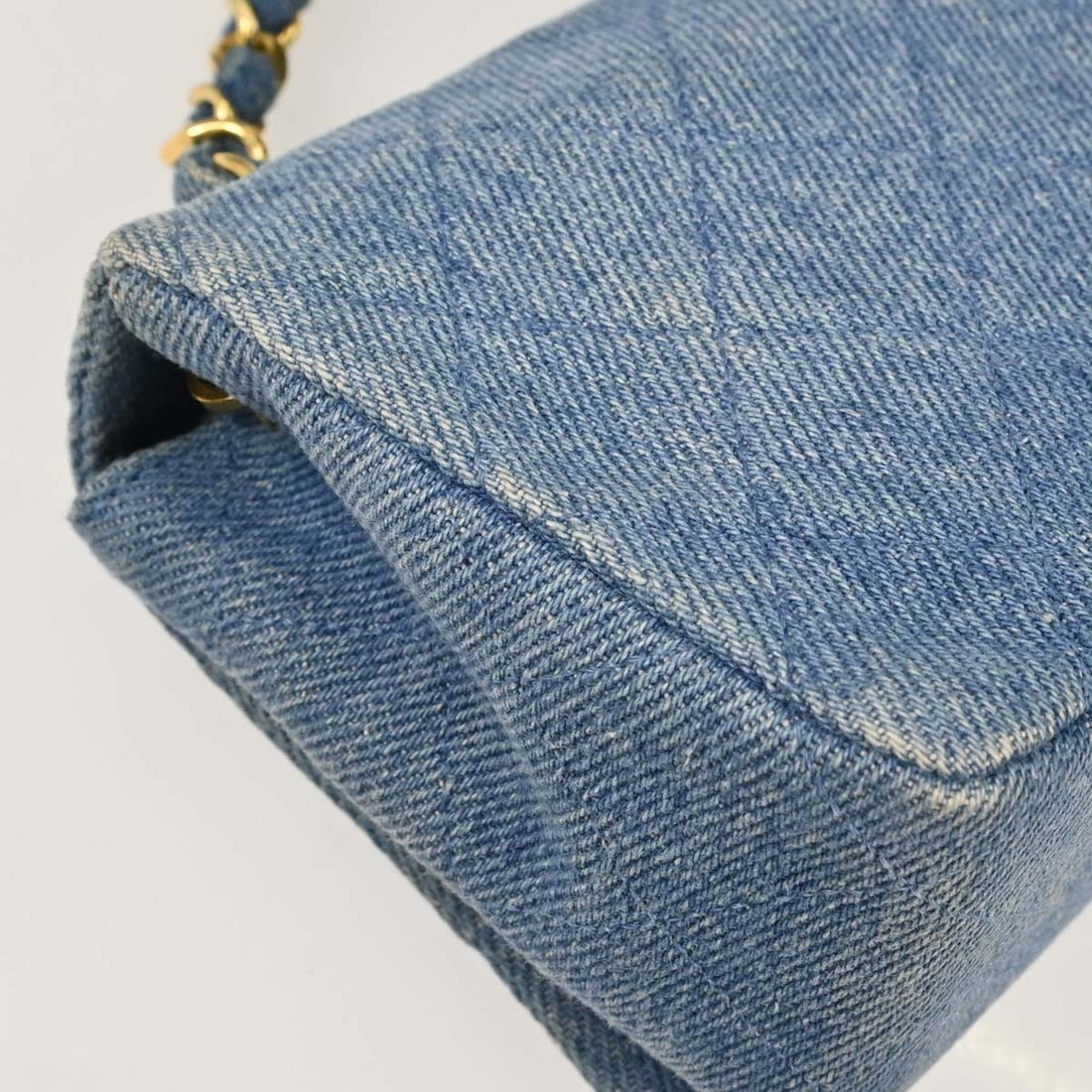 Chanel Mini Full Flap in Denim Blu Vintage