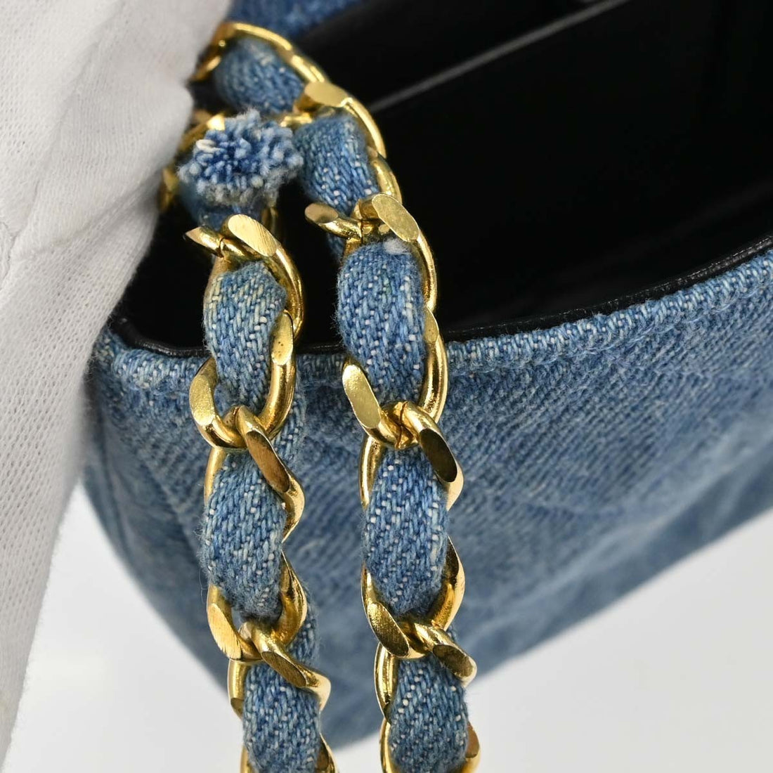 Chanel Mini Full Flap in Denim Blu Vintage