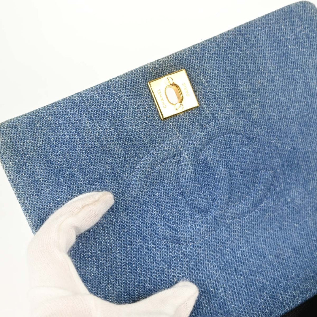 Chanel Mini Full Flap in Denim Blu Vintage