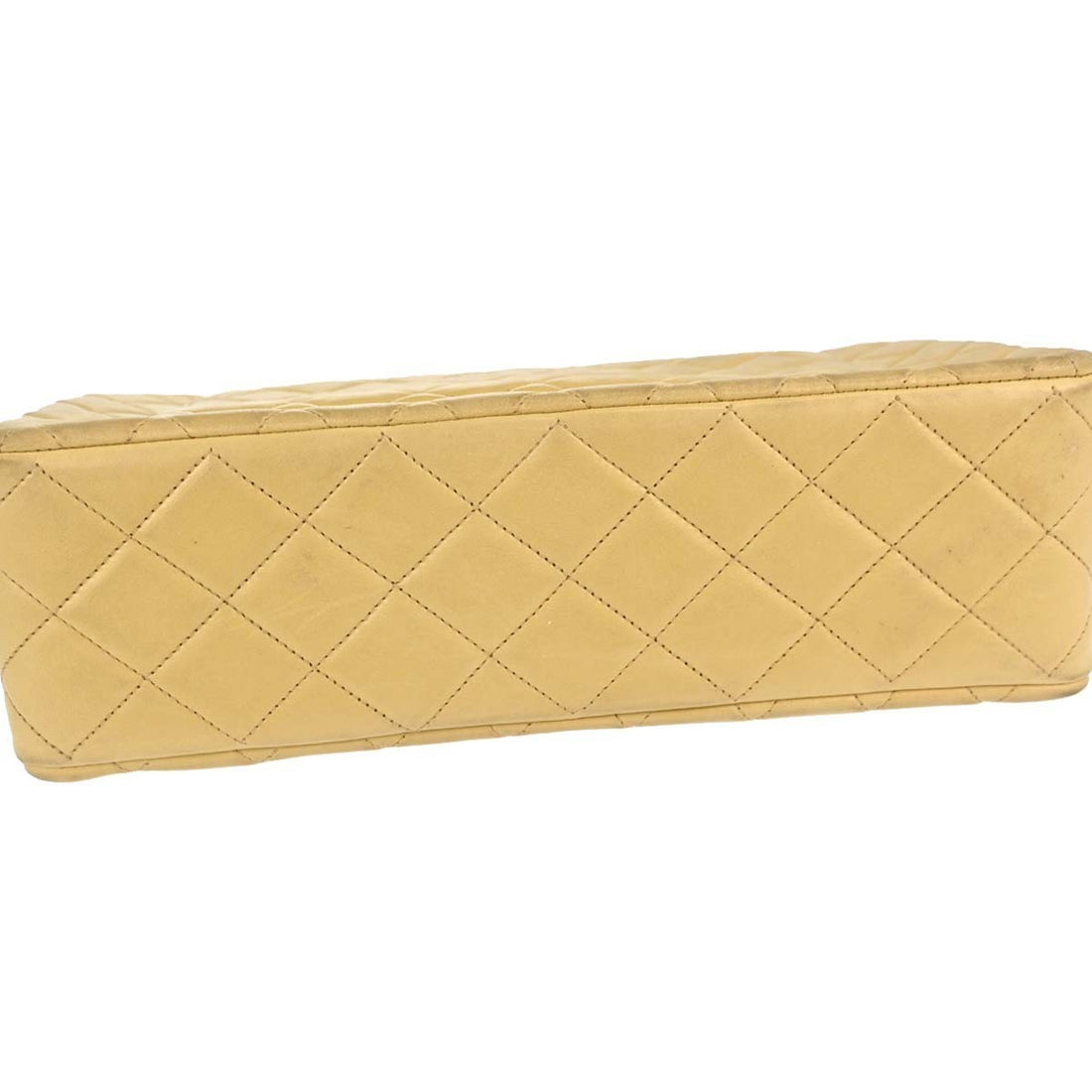 Chanel Paris Flap in Pelle di Agnello Beige Vintage
