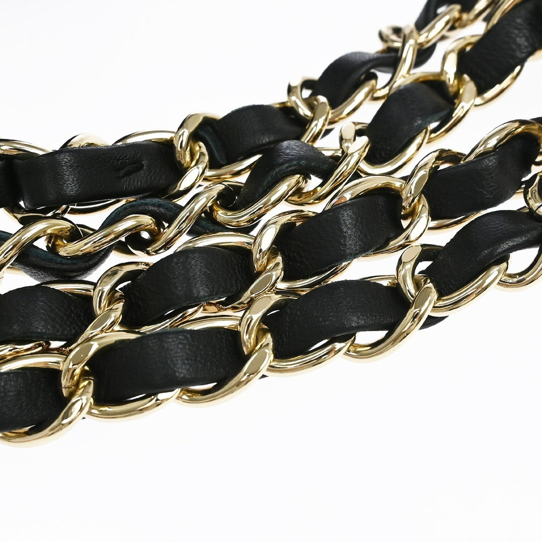 Chanel Phone Case con Catena in Pelle di Agnello Nero Vintage