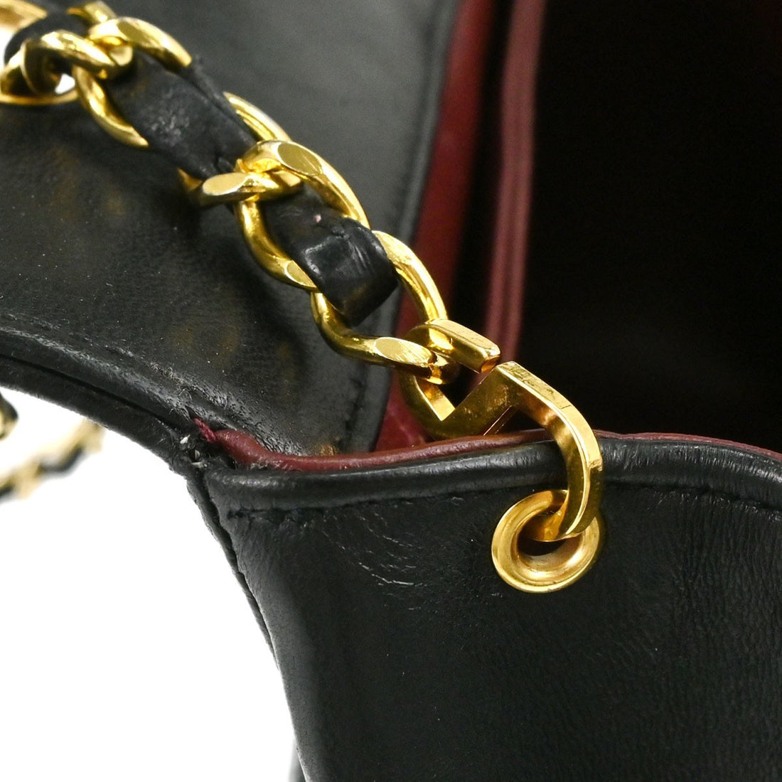Chanel Single Flap in Pelle di Agnello Nero Vintage
