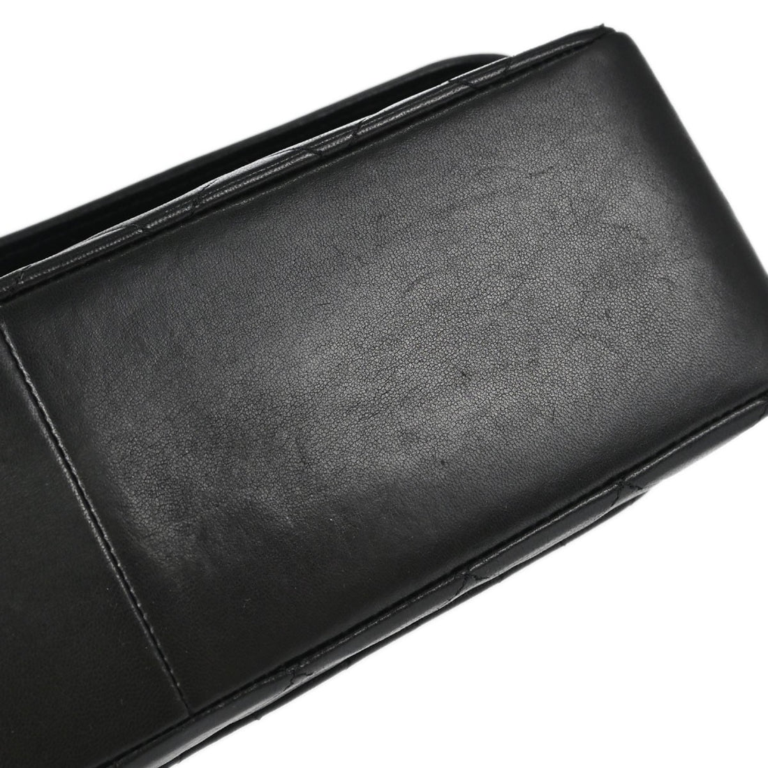 Chanel Single Flap in Pelle di Agnello Nero Vintage